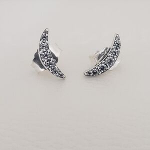 🌛Authentic Pandora ⭐️RETIRED⭐️ LUNAR STUD EARRINGS